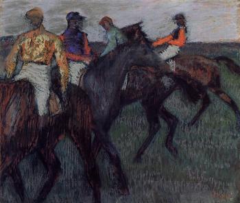 Edgar Degas : Race Horses III